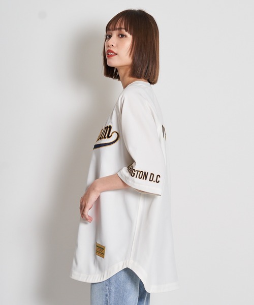 「JACKROSE」 7分袖シャツ L ネイビー メンズ_画像8