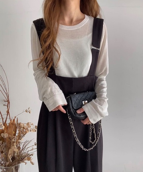 「FILLOU」 オールインワン MEDIUM ブラック レディース_画像3