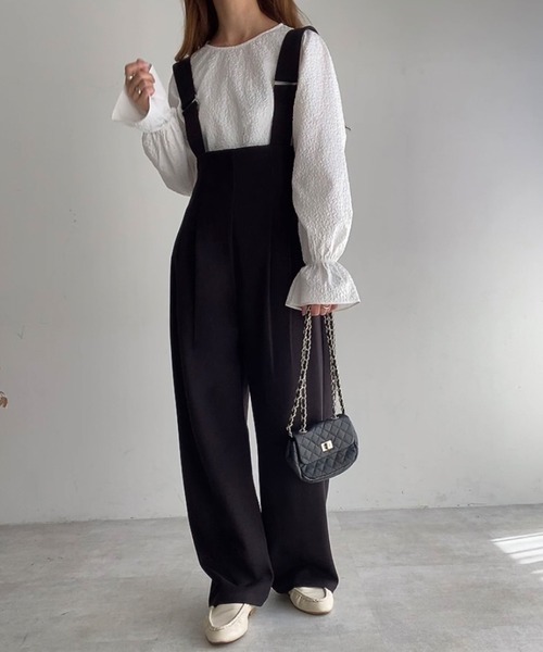 「FILLOU」 オールインワン MEDIUM ブラック レディース_画像5