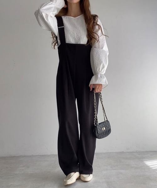 「FILLOU」 オールインワン MEDIUM ブラック レディース_画像6