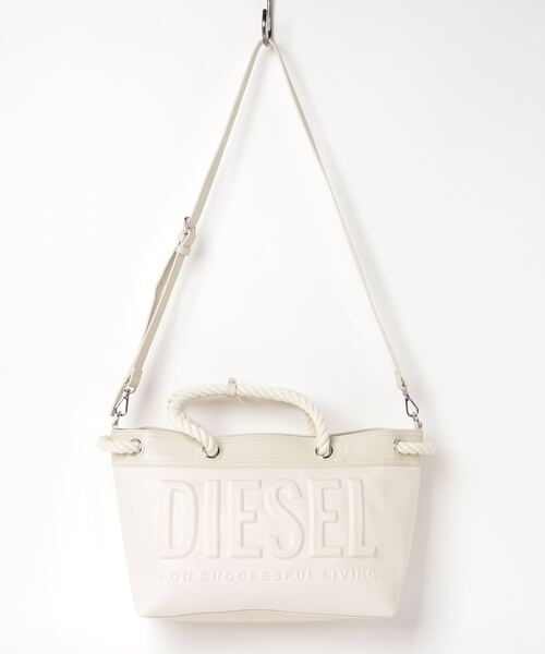 「DIESEL」 2WAYバッグ UNI オフホワイト レディース