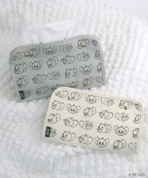 新品 ティッシュケースGRAY BBH インテリア 小物 雑貨 インテリア 「公式」TOM and JERRY×Flapper タフィーの気持ち