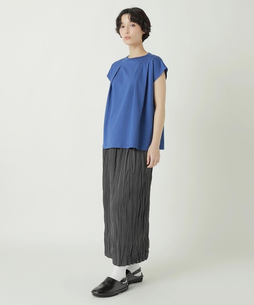 ZUCCa TUCK JERSEY 　トップス　新品未使用 ZUCCa（ズッカ） tシャツ TUCK JERSEY / Tシャツ レディース