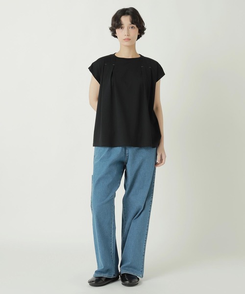 ZUCCa TUCK JERSEY 　トップス　新品未使用 ZUCCa（ズッカ） tシャツ TUCK JERSEY / Tシャツ レディース