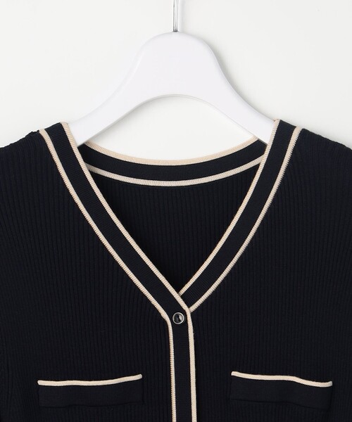 「ANY SIS」 ニットワンピース MEDIUM ブラウン レディース_画像9