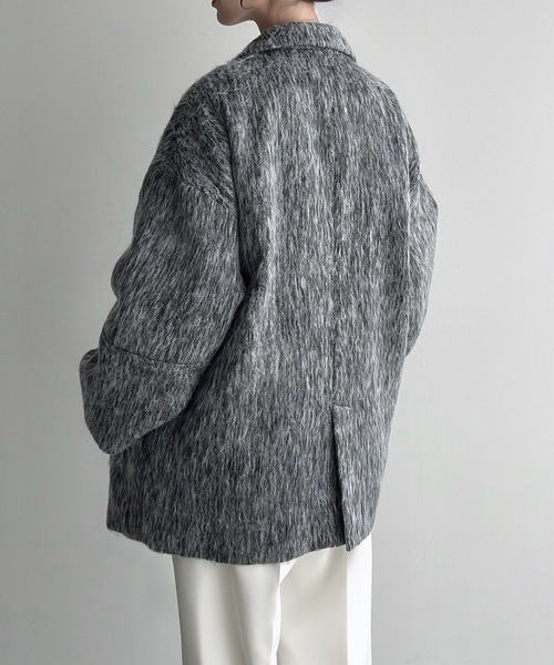 「Meiru」 テーラードジャケット MEDIUM ブラウン レディース_画像8