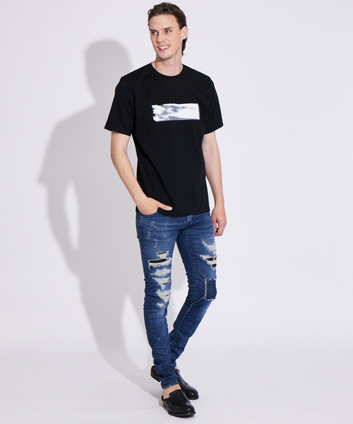 「5351 POUR LES HOMMES」 スキニーデニムパンツ 50 インディゴブルー メンズの画像