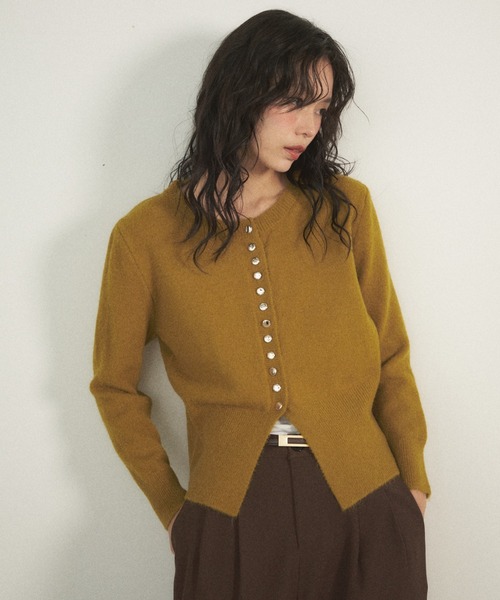 「Shelly island」 ニットカーディガン FREE ブラック レディース_画像4