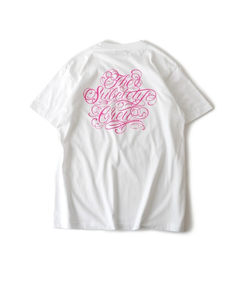 「Subciety」 半袖Tシャツ MEDIUM ブラック×ホワイト メンズ_画像5