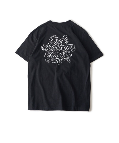 「Subciety」 半袖Tシャツ MEDIUM ブラック×ホワイト メンズ_画像7