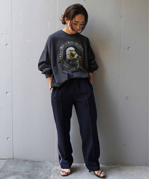 「Toironier」 イージーパンツ F ワイン レディース_画像8