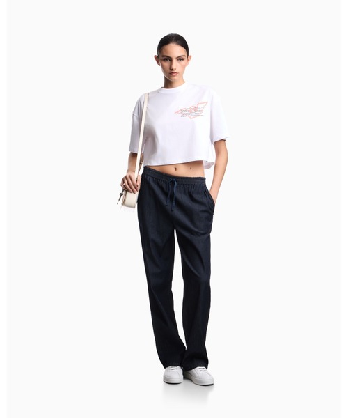 EMPORIO ARMANI tシャツ 「エンポリオ アルマーニ」ASV クロップドT 