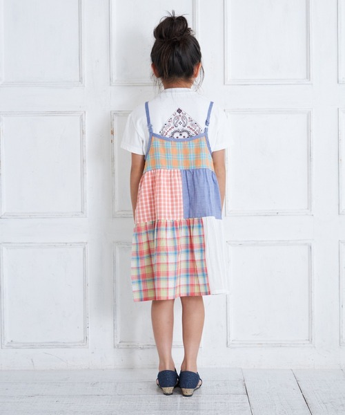 「MAKE YOUR DAY」 「KIDS」キャミソールワンピース 100 オレンジ キッズ_画像2