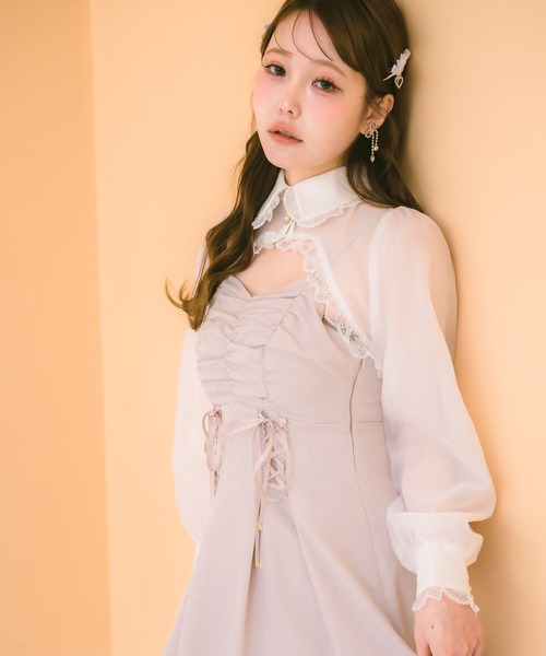 クチュールバイロジータ ワンピース シアーボレロ×キャミロング