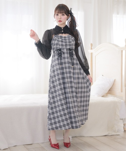 クチュールバイロジータ ワンピース シアーボレロ×キャミロング