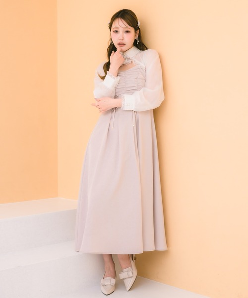 クチュールバイロジータ ワンピース シアーボレロ×キャミロング