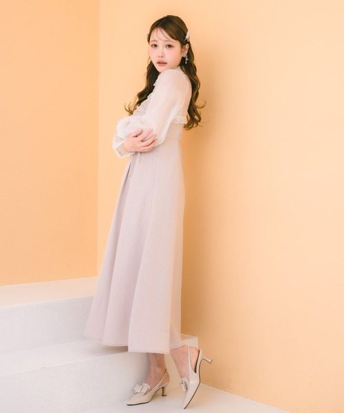 クチュールバイロジータ ワンピース シアーボレロ×キャミロング