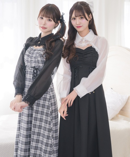 クチュールバイロジータ ワンピース シアーボレロ×キャミロング