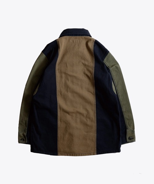 カバーオール 「FDMTL」PACHWORK COVERALL JACKET RINSE メンズ | FDMTL | 02