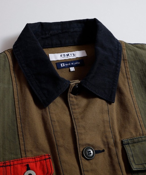 カバーオール 「FDMTL」PACHWORK COVERALL JACKET RINSE メンズ | FDMTL | 03