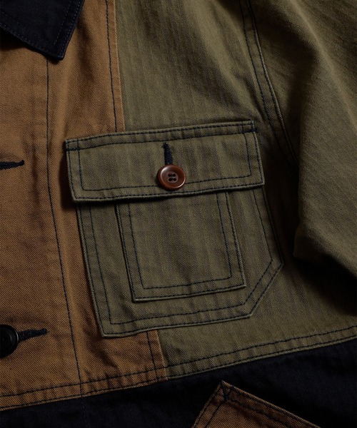 FDMTL（ファンダメンタル） カバーオール 「FDMTL」PACHWORK COVERALL