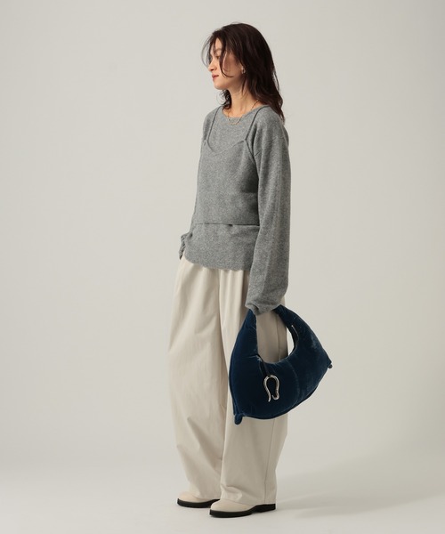 「Elura」 パンツ MEDIUM ダークブラウン レディース_画像3
