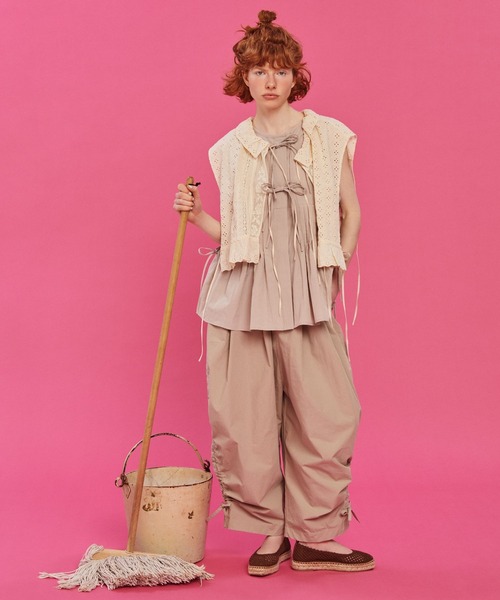 ベスト ジレ 「Limited Line」タックリボンジレ レディース | studio CLIP | 05