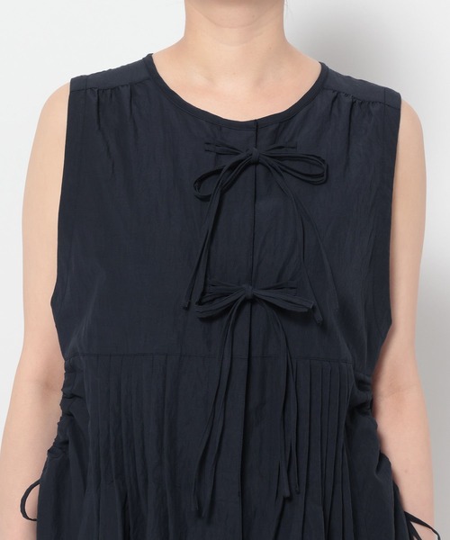 ベスト ジレ 「Limited Line」タックリボンジレ レディース | studio CLIP | 12