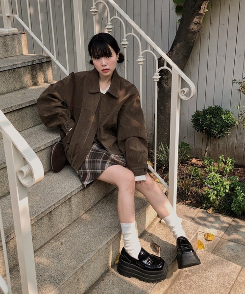 「shameless」 ブルゾン FREE ブラウン レディース_画像2