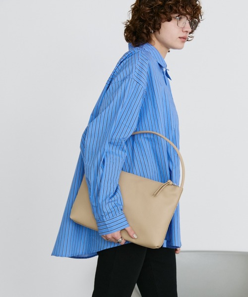 ショルダーバッグ バッグ real leather flat one-shoulder bag / リアルレザーフラットワンショルダーバッグ レディース | arholiday.standard | 02