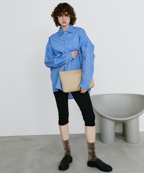 ショルダーバッグ バッグ real leather flat one-shoulder bag / リアルレザーフラットワンショルダーバッグ レディース | arholiday.standard | 19