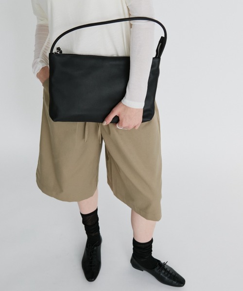 ショルダーバッグ バッグ real leather flat one-shoulder bag / リアルレザーフラットワンショルダーバッグ レディース | arholiday.standard | 07