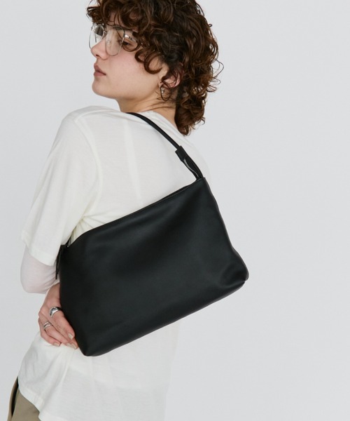 ショルダーバッグ バッグ real leather flat one-shoulder bag / リアルレザーフラットワンショルダーバッグ レディース | arholiday.standard | 05