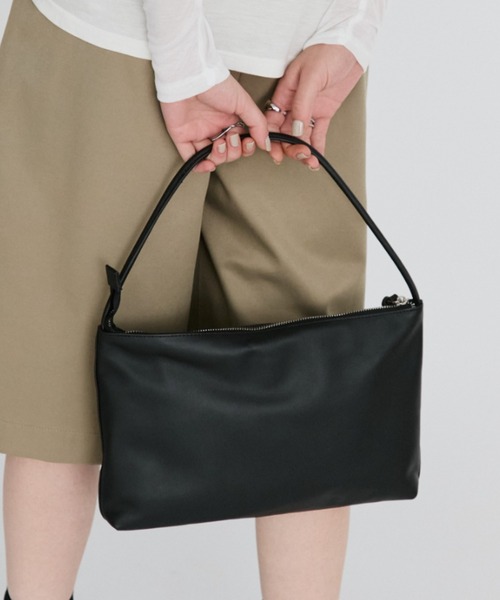 ショルダーバッグ バッグ real leather flat one-shoulder bag / リアルレザーフラットワンショルダーバッグ レディース | arholiday.standard | 08