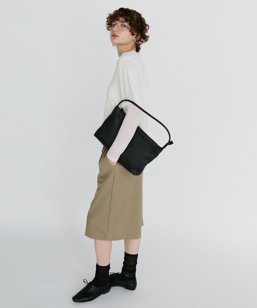 ショルダーバッグ バッグ real leather flat one-shoulder bag / リアルレザーフラットワンショルダーバッグ レディース | arholiday.standard | 10