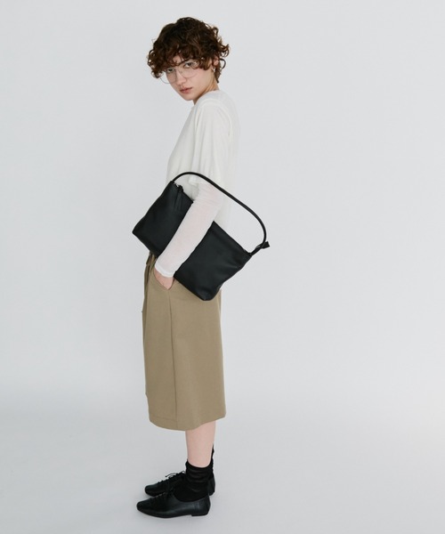 ショルダーバッグ バッグ real leather flat one-shoulder bag / リアルレザーフラットワンショルダーバッグ レディース | arholiday.standard | 11