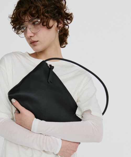 ショルダーバッグ バッグ real leather flat one-shoulder bag / リアルレザーフラットワンショルダーバッグ レディース | arholiday.standard | 03