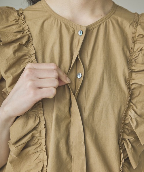オールインワン Curensology(カレンソロジー)/コットンフリルオールインワン レディースの画像