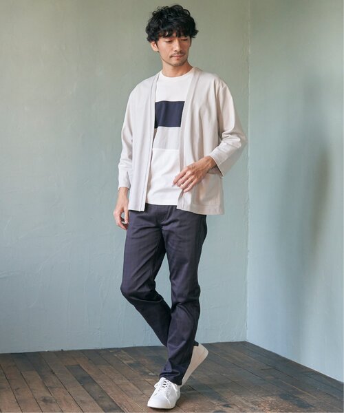 「ikka」 7分袖Tシャツ S ライトグレー メンズ_画像7