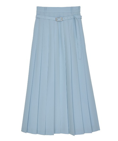 スカート MEDI LOW BELT PLEATS SKIRTの画像