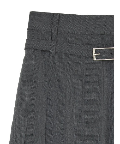 スカート MEDI LOW BELT PLEATS SKIRTの画像