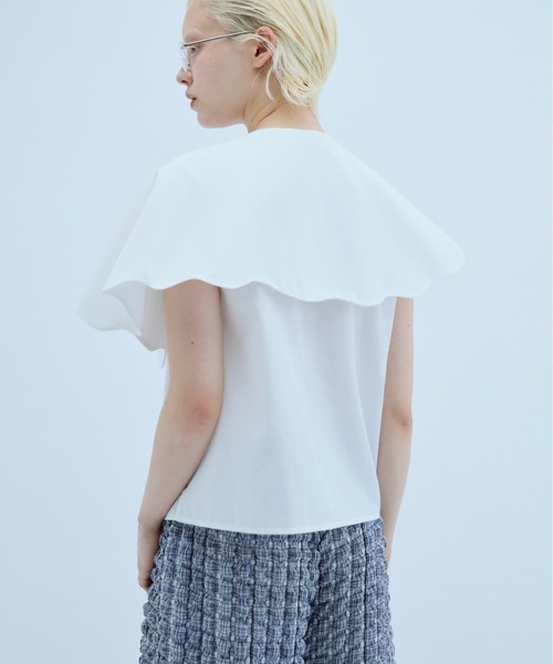 PERNA（ペルナ） ブラウス シャツ クラウディカラーブラウス 