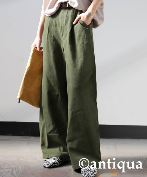 「antiqua」 チノパンツ LARGE ベージュ レディース_画像2