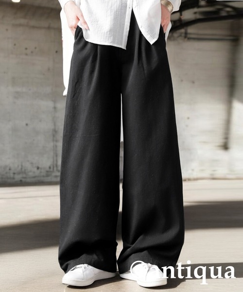 「antiqua」 チノパンツ LARGE ベージュ レディース_画像3