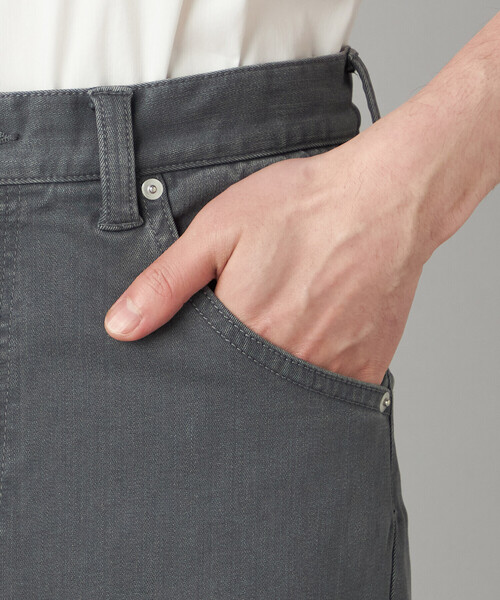 パンツ ダブルポケット ストレッチデニムパンツ メンズの画像