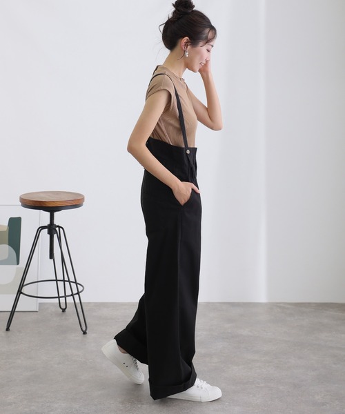 「ElegChic」 「LARU」チノパンツ L ベージュ レディース_画像3