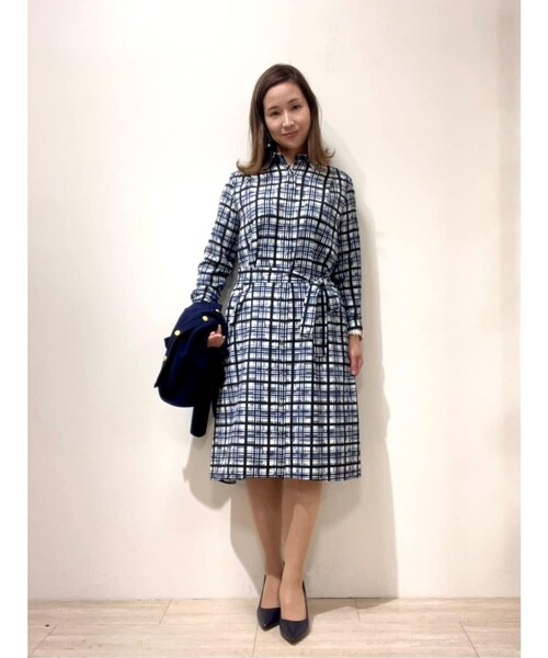 Brooks brothers チューリッププリント シャツワンピース BROOKS BROTHERS（ブルックスブラザーズ） シャツワンピース 4 ブルー