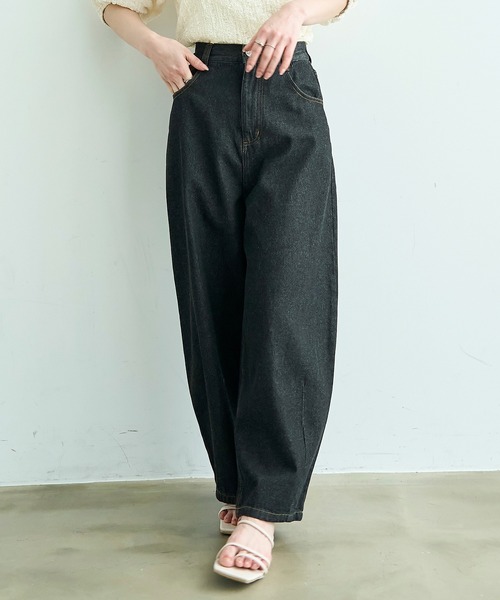 「mil」 デニムパンツ - ブラック レディース_画像5