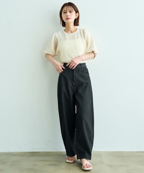 「mil」 デニムパンツ - ブラック レディース_画像8