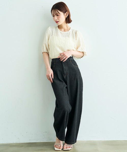 「mil」 デニムパンツ - ブラック レディース_画像9